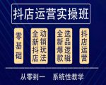他创传媒·抖音小店系统运营实操课，从零到一系统性教学，抖店日出千单保姆级讲解