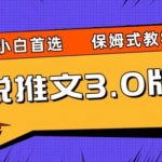 小说推文3.0玩法，日入两千+，保姆式教学，小白首选【揭秘】