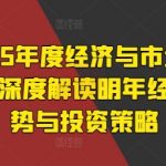 2025年度经济与市场展望，深度解读明年经济趋势与投资策略