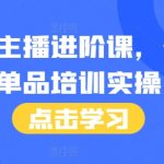 单品主播进阶课，付费单品培训实操，46节完整+话术本