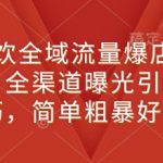 新餐饮全域流量爆店特训课，全渠道曝光引流技巧，简单粗暴好用