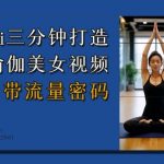 Ai3分钟打造瑜伽美女视频，自带流量密码