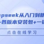 完整版Deepseek从入门到精通附最全指令汇总+各版本安装包+一键整合包