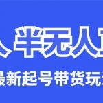 无人半无人直播最新起号带货玩法，全是干货（保姆级教程）
