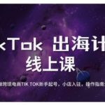 TikTok跨境电商新手起号与运营全攻略，0基础做跨境电商TIKTOK新手起号，小店入驻，操作指南全流程