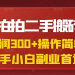 京东拍拍二手搬砖项目，一单纯利润3张，操作简单，小白兼职副业首选
