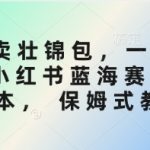 私域卖壮锦包，一小时3张，小红书蓝海赛道3.0版本， 保姆式教学