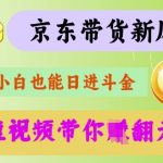 最新京东短视频带货代运营秘籍，轻松躺挣【揭秘】