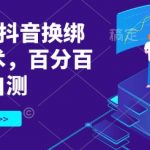 3月最新抖音换绑核对技术，百分百成功，自测