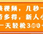 审核视频，几秒一单，多劳多得，新人小白一天轻松3张【揭秘】