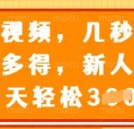 审核视频，几秒一单，多劳多得，新人小白一天轻松3张【揭秘】