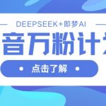 抖音万粉计划，利用DeepSeek+即梦AI生成视频，快速涨到万粉