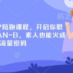 小红书个人IP陪跑课程，开启你职业生涯的PLAN-B，素人也能火成为百万博主的流量密码