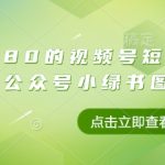 价值2980的视频号短视频橱窗带货和公众号小绿书图文带货