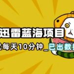 迅雷浏览器项目_真就每天忙活10分钟，完整拆解+热点把控(超详细拆解教程)