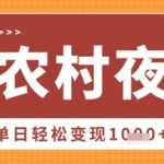 Deepseek制作农村夜景视频，一条视频点赞20W+，单日变现数张