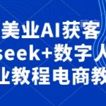 美业AI获客Deepseek+数字人-抖音美业教程电商教程