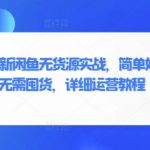 2025年最新闲鱼无货源实战，简单好操作，无需囤货，详细运营教程