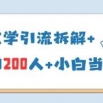 25年国学引流拆解+单日引200人+小白当天就能变现