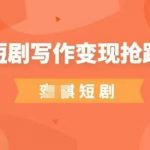 AI短剧写作变现抢跑营，门槛低，0基础，普通人做副业的绝佳机会