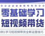 抖音全新短视频带货运营技巧，2025年新课，0到1学习短视频带货全新运营技巧