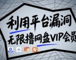 利用平台漏洞，无限撸网盘VIP会员，用户亲测有效!【漏洞原理+操作演示】