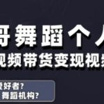 抖音舞蹈账号运营与变现实战课，舞蹈个人ip短视频带货变现