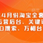 2025年4月份淘宝全套运营现场课程，运营后台、关键词推广、SEO搜索、万相台推广