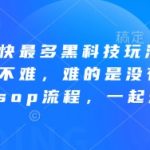 拼多多最快最多黑科技玩法，拼多多起量并不难，难的是没有一套完整的sop流程，一起爆单!
