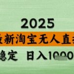 淘宝无人直播带货【最新】，日入数张，独家技术，不违规不封号，操作简单【揭秘】