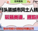 今日头条城市人文对比赛道，制造对立让粉丝站队，引发共鸣及自豪感，发中视频计划轻松月入过1W