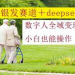 银发赛道+deepseek数字人全域变现，小白也能操作