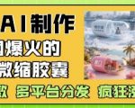 利用AI制作全网爆火的城市微缩胶囊，条条爆款， 多平台分发，疯狂涨粉变现