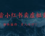 抖音小红书卖虚拟资料，市场需求一直存在，矩阵操作，月入1w+
