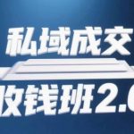 私域成交收钱班2.0，音频+逐字稿+思维导图