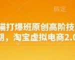 淘宝天猫打爆班原创高阶技术第68期，淘宝虚拟电商2.0