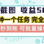 简单截图上传就有收益，一部手机在家做，不限接单量，正规平台无套路，一天5张+【揭秘】