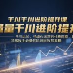 巨量千川进阶提升课，千川进阶、精细化运营纯付费商家、投放技巧、顶级投手必备的阶段性投放策略