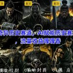 抖音奇异历史赛道，AI赋能历史赛道，流量收益嘎嘎香，狂撸伙伴计划