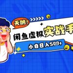 2025闲鱼虚拟电商超详细实战手册，小白日入几张