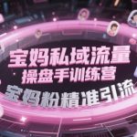 宝妈私域流量操盘手训练营，宝妈粉精准引流