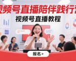 视频号直播陪伴践行营，视频号直播教程
