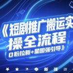 短剧推广搬运实操全流程，0粉拉新+星图强引导