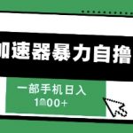 205新风口，加速器暴力自撸，单机日入1k+【揭秘】