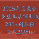 绝密引流秘籍，拼多多虚拟店铺引流，日引500+