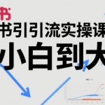 小红书引流实操课，从小白到大神