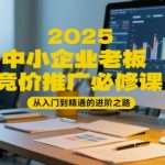 2025中小企业老板竞价推广必修课：从入门到精通的进阶之路