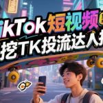 TikTok短视频带货线上课，深挖TK投流达人打法