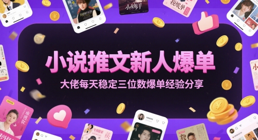 小说推文新人爆单大佬每天稳定三位数爆单经验分享[/erphpdown]