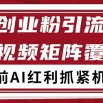 小红书某音创业赛道引流获客 自热矩阵日引200+【揭秘】